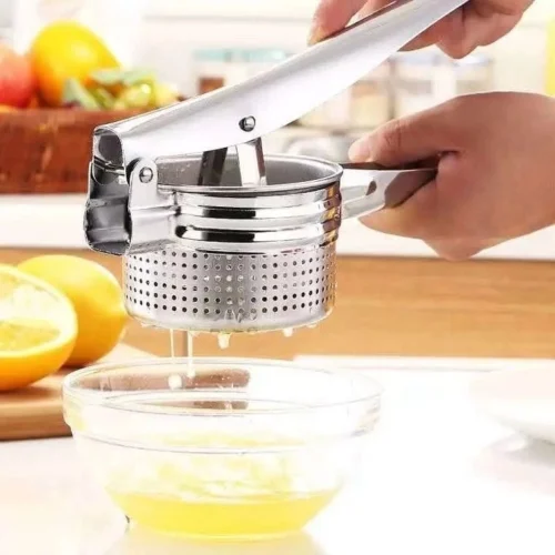 Stainless Steel Press Orange   Lemon   Fruit Press   Potato Masher Ricer   Garlic Grinder