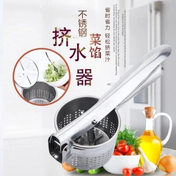 Stainless Steel Press Orange   Lemon   Fruit Press   Potato Masher Ricer   Garlic Grinder