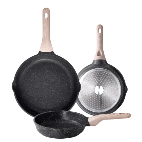 cn-11134207-7ras8-m7xeu06lyenmcf.webp Essential Woody Granite Non Stick PFOA Free Frying Pan Suitable For All Stove