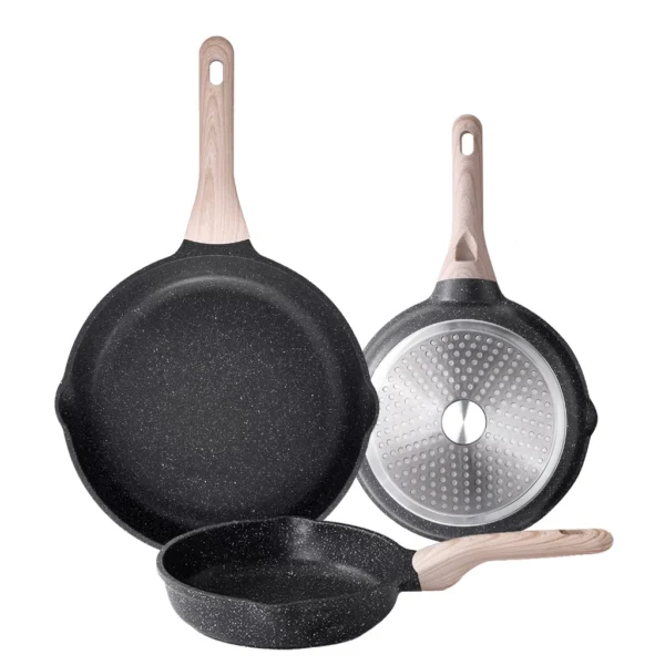 Essential Woody Granite Non Stick PFOA Free Frying Pan Suitable For All Stove