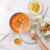 Ceramic Coating Non Stick Stir Deep Fry Pan Wok