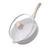 Ceramic Coating Non Stick Stir Deep Fry Pan Wok