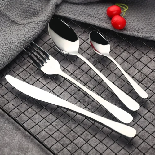 cn-11134207-7ras8-mclg3mt1xaxoda.webp 304 stainless steel tableware fork spoon knife knife spoon and fork set Dessert Spoon Knife and Spoon Knife and Fork Spoon Knife and Spoon Set 4 piece set of silver stainl