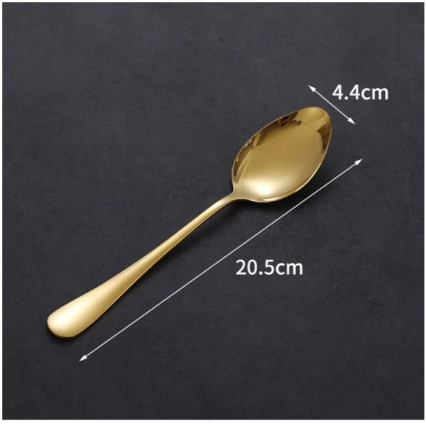 stainless steel tableware  fork  spoon  knife  knife spoon and fork set Dessert Spoon  Knife and Spoon  Knife and Fork  Spoon  Knife and Spoon Set  4 piece set of silver stainl