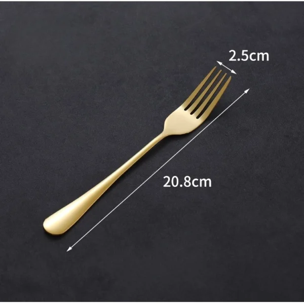 stainless steel tableware  fork  spoon  spoon and fork set Dessert Spoon   Spoon   Spoon Set fork set  4 piece set of silver stainl