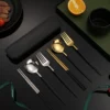 Portable cutlery  chopsticks  spoons  forks  student travel cutlery  stainless steel three piece set  single storage box