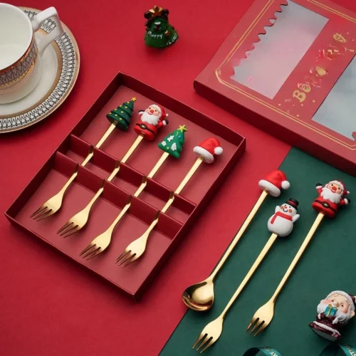 cn-11134207-820l4-mgerwue0qwp48b.webp Christmas tableware creative Christmas tree reindeer spoon Christmas stainless steel high value tableware stainless steel spoon fork Christmas tableware set