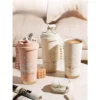 ulated cup with 316 stainless steel inner liner  coffee cup  ulated cup for girls with high appearance   straw water cup