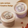 316 stainless steel ulated lunch box microwave heating double layer lunch box student office worker circular