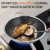316L stainless steel pan universal honeycomb non stick pan flat bottomed pan for household restaurant use corrosion resistant