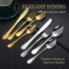 stainless steel tableware  fork  spoon  knife  knife spoon and fork set Dessert Spoon  Knife and Spoon  Knife and Fork  Spoon  Knife and Spoon Set  4 piece set of silver stainl