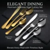 304 stainless steel tableware  fork  spoon  knife  knife spoon and fork set Dessert Spoon  Knife and Spoon  Knife and Fork  Spoon  Knife and Spoon Set  4 piece set of silver stainl