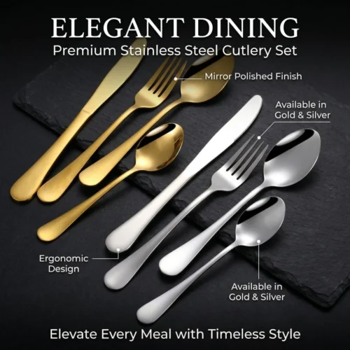 cn-11134207-820l4-mmfnr6li4cugf6.webp 304 stainless steel tableware fork spoon knife knife spoon and fork set Dessert Spoon Knife and Spoon Knife and Fork Spoon Knife and Spoon Set 4 piece set of silver stainl