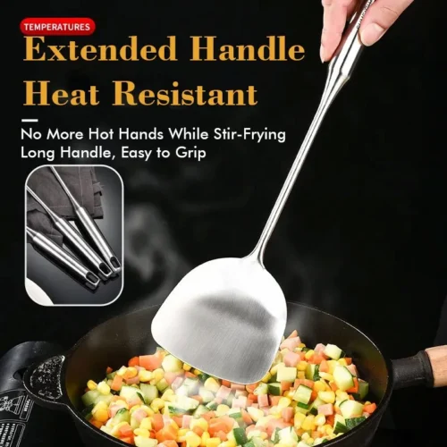 cn-11134207-820l4-mmikbj9skoaq23.webp long handled 316 stainless steel spatula corrosion resistant high temperature resistant sturdy with holes essential for kitchen stir frying without damaging the pot