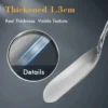 long handled 316 stainless steel spatula  corrosion resistant  high temperature resistant  sturdy with holes  essential for kitchen stir frying without damaging the pot