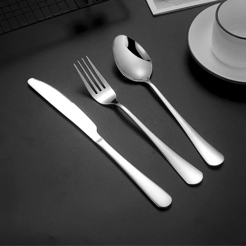 cn-11134207-820l4-mmof2muqc0ld3c.webp stainless steel tableware fork spoon knife knife spoon and fork set Dessert Spoon Knife and Spoon Knife and Fork Spoon Knife and Spoon Set 4 piece set of silver stainl