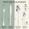 stainless steel tableware  fork  spoon  spoon and fork set Dessert Spoon   Spoon   Spoon Set fork set  4 piece set of silver stainl