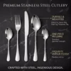 stainless steel tableware  fork  spoon  spoon and fork set Dessert Spoon   Spoon   Spoon Set fork set  4 piece set of silver stainl