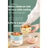 Bowl  stainless steel bowl  stainless steel cartoon bowl  316 stainless steel double layer children s bowl  Cute baby food bowl  Anti scald and anti drop tableware