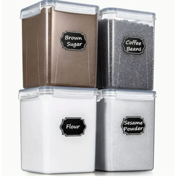 TopMart Extra 6 5L Airtight Food Storage Containers  BPA Free PP Plastic with Lids