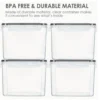 TopMart Extra 3 6L Dry Food Airtight Storage Containers BPA Free PP Plastic Canisters with Lids
