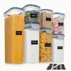 TopMart Basic 7 Pcs Food Container Set with lids  Airtight  Bpa Free  Stackable