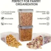 TopMart Basic 3pcs Set Airtight Food Storage Stackable Plastic Kitchen Bekas Makanan Kedap Udara