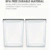 TopMart Extra 5 2L Airtight Food Storage Containers  BPA Free PP Plastic Canisters with Lids