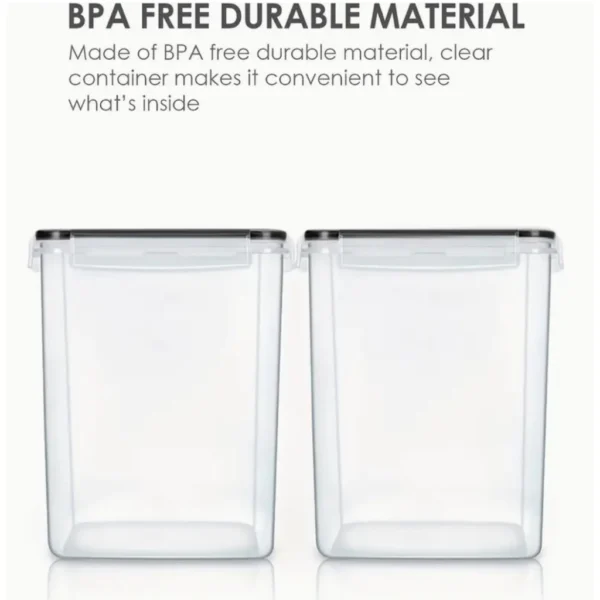 TopMart Extra 5 2L Airtight Food Storage Containers  BPA Free PP Plastic Canisters with Lids
