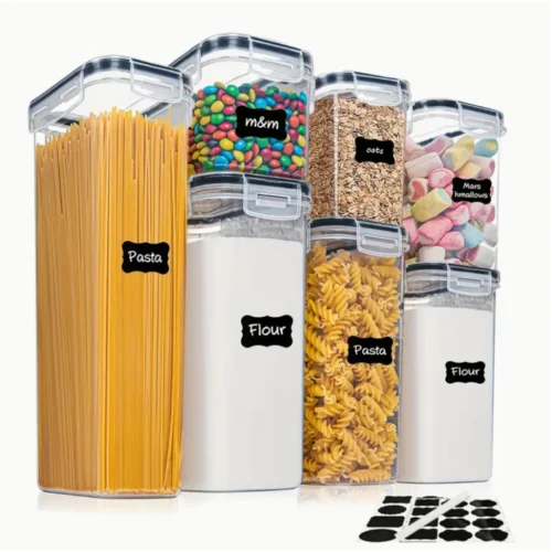 TopMart Basic 059   7 Pcs Airtight Food Storage Containers With Lids