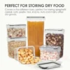 TopMart Basic 7 Pcs Food Container Set with lids  Airtight  Bpa Free  Stackable