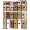 TopMart Basic 808   4pcs Set Airtight Food Storage Containers With Lids  BPA Free Containers