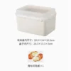 Bread Storage Box with Sealed Lid   Keep Toast Fresh and Crispy  Ideal for Refrigerator