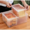 Extra Large Airtight Bread Box   Durable Plastic  Transparent Freshness Keeper for Bread   Toast