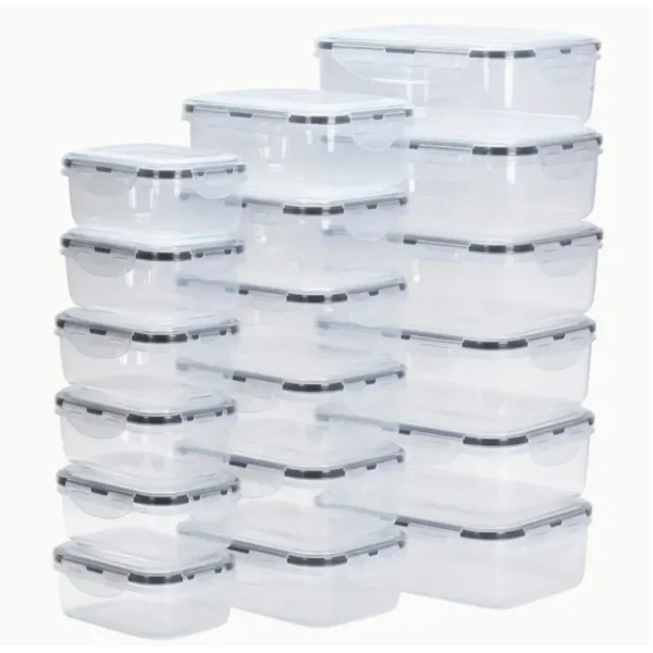 my-11134207-7rasb-m1q6rmbrkvey03.webp SimplePack 18pcs Set Stackable Crisper Set Food Storage Box Rectangular Storage Case With Lid