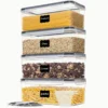 TopMart Rectangle  3 2L Dry Food Airtight storage Containers  Bread Box Multipurpose BPA Free
