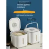 Rice Box HandHeld Sqaure Rice Storage Container  Kitchen Organization Food Grain Storage Box