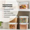TopMart Rectangle  3 2L Dry Food Airtight storage Containers  Bread Box Multipurpose BPA Free