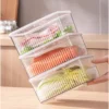Fridge Organizers Date Record Timer Box  Set of 3 Stackable Fresh Food Storage Containers