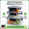Borosilicate Glass Lunch Box Microwave Safe Heat Resistant Bento Box Food Container Bekas Makanan Viral