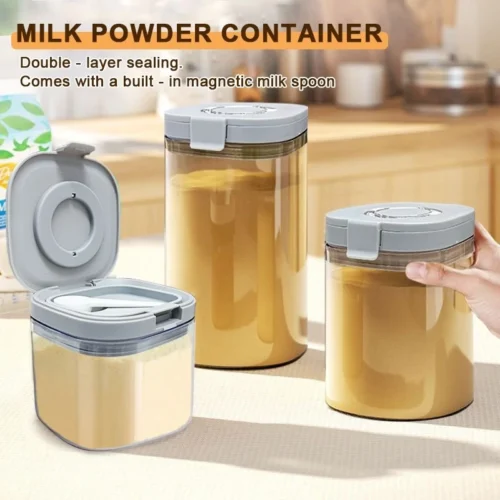 AS Bekas Susu Milk Powder Container Bisphenol A Free   Seal   Magnetic Spoon Food Storage Dispenser Baby Box Bottle Feeding