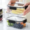 Borosilicate Glass Lunch Box Microwave Safe Heat Resistant Bento Box Food Container Bekas Makanan Viral