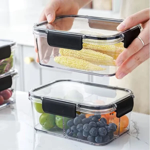Borosilicate Glass Lunch Box Microwave Safe Heat Resistant Bento Box Food Container Bekas Makanan Viral